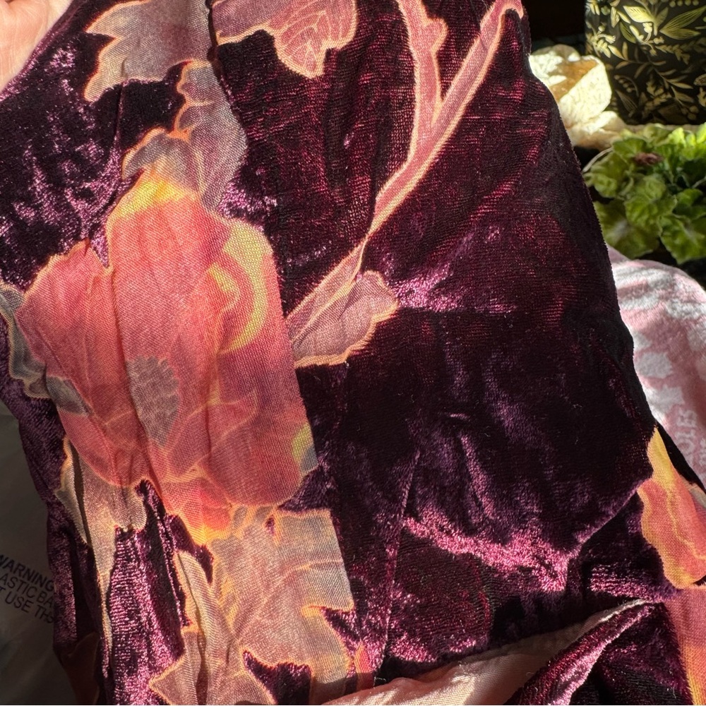 Lulus Catharine Plum Purple Floral Print Burnout Velvet Mini Dress - Picture 13 of 13